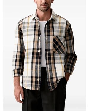 Joop! Check-Pattern Patch-Pocket Jacket - Black