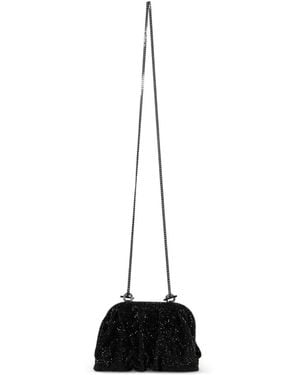 Benedetta Bruzziches Bandolera Venus La Petite Fruncida Con Detalles De Cristal - Negro