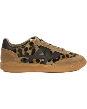 Ash Sunset Suede Animal Printed Sneakers - ブラウン