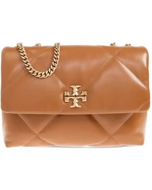 Tory Burch Kira Quilted Tote Bag - Brown