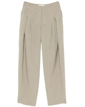 IRO Sonja Pleated Wide-Leg Pants - White