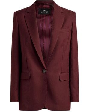 Etro Einreihige Jacke - Lila