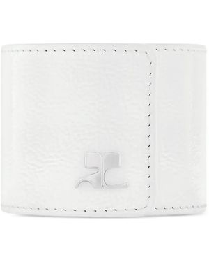 Courreges Armband Mit Logo - Weiß