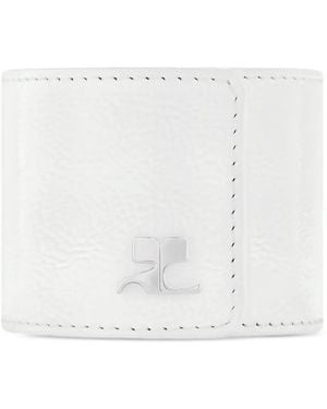 Courreges Bracciale Con Logo - Bianco
