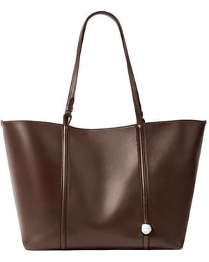 Jacquemus Leather Tote Bag - ブラウン