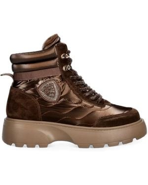 Blauer Blanca Quilted Boots - Brown