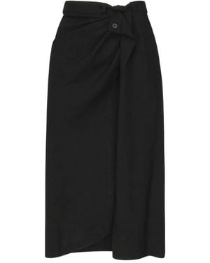 Balenciaga ノットディテール マキシスカート - ブラック