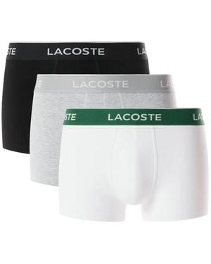 Lacoste Logo-Waistband Boxers (Set Of Three) - Black