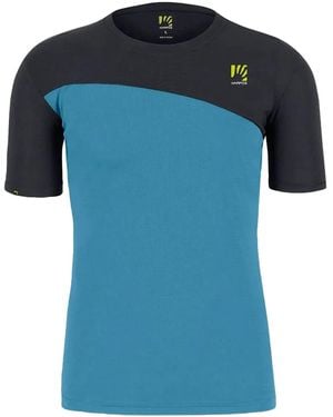 Karpos Colour-Block Short-Sleeve T-Shirt - Blue