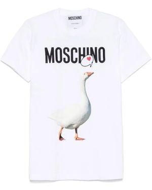 Moschino T-Shirt With Logo - White