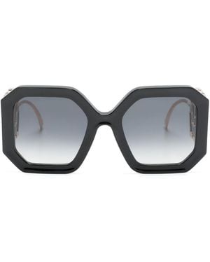 Philipp Plein Logo-Lettering Tinted Sunglasses - Grey