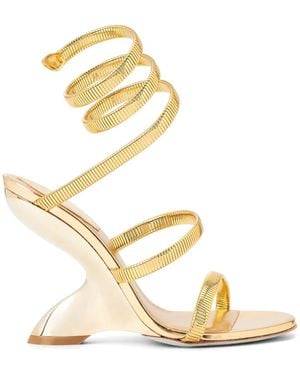 Rene Caovilla Sandales Symphony 105 Mm - Métallisé