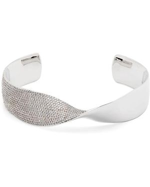 Eddie Borgo Cuello Pavé Torque - Blanco
