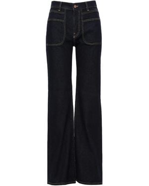 No44 Lily Pocket-Detail Jeans - Blue