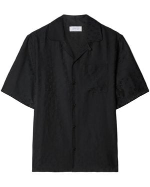 Off-White c/o Virgil Abloh Holiday Bowling Shirt With Off Pattern - Black