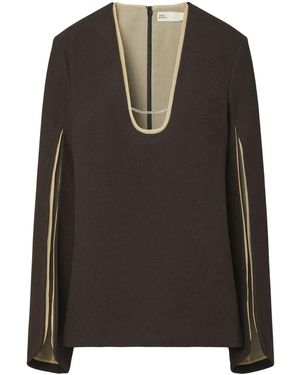 Tory Burch シャーリング ブラウス - ブラック