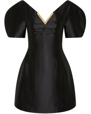 Rebecca Vallance Tindra Mini Puffed Dress - Black