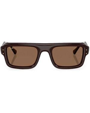 Ray-Ban X A$Ap Rocky Flacko Puffer Sunglasses - Brown