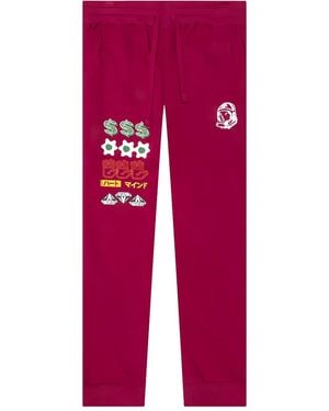 BBCICECREAM Graphic-Print Track Trousers - Red