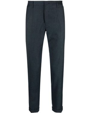 Paul Smith Tapered-Leg Wool Chinos - Blue