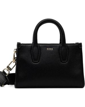 BOSS Logo-Lettering Tote Bag - Black