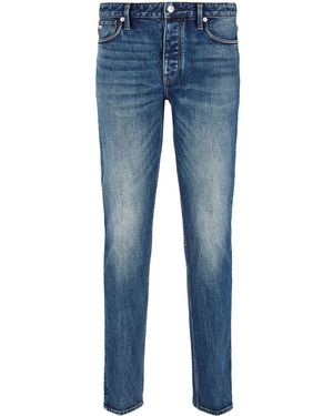Emporio armani j21 regular fit stretch jeans navy best sale