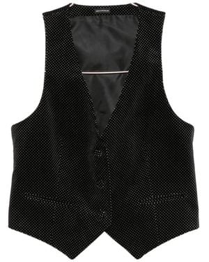 Tom Ford Polka-Dot Waistcoat - Black