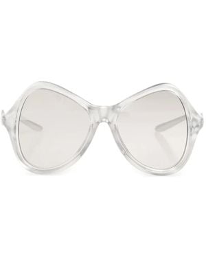 DIESEL Geometric-Frame Sunglasses - White