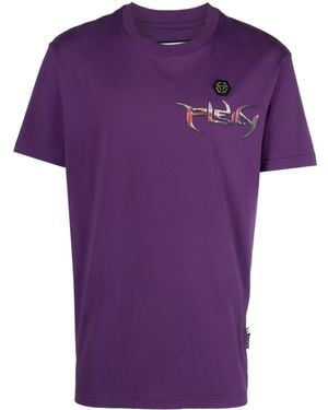 Philipp Plein Ss Chrome Tシャツ - パープル