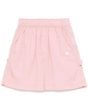 Chocoolate Logo-Patch Shorts - Pink