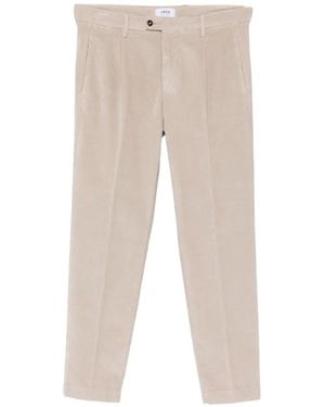 VELA SHOP Corduroy Straight-Leg Trousers - Natural