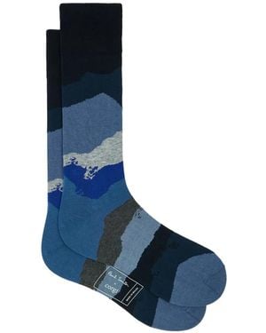 Paul Smith Landscape Socks - Blue