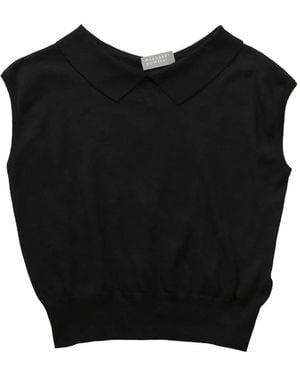 Margaret Howell Cotton-Linen Top - Black