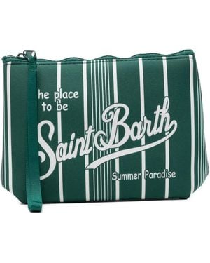 MC2 Saint Barth Bolso De Mano Aline A Rayas - Verde