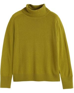 Chinti & Parker Raglan Roll Neck Jumper - Green