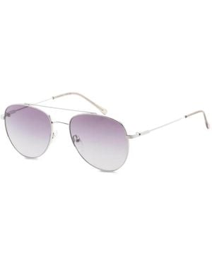 Calvin Klein Lunettes De Soleil À Monture Pilote - Metallic