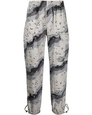 BBCICECREAM Camouflage-Print Cargo Trousers - Grey