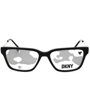DKNY Rectangle-Frame Glasses - Black