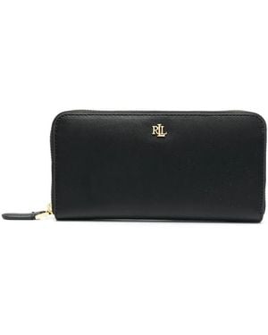 Ralph Lauren Portemonnaie Mit Logo-Schild - Schwarz