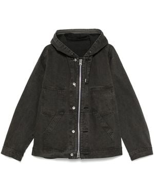 Sacai Cotton Hooded Jacket - Black
