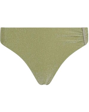 KARL LAGERFELD Slip Bikini Metallizzato - Verde