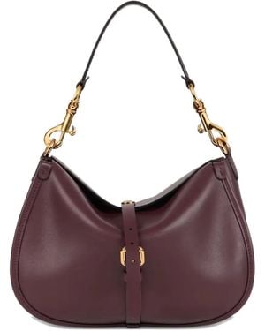Etro Buckle-Fastening Leather Backpack - Purple