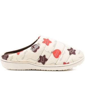MASU X Subu Printed Mules - Pink