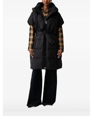 Pinko Quilted Hooded Jacket - Black