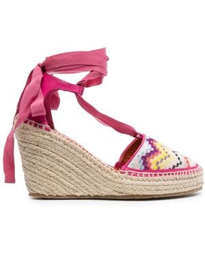 Missoni ジグザグ ウェッジエスパドリーユ - ピンク