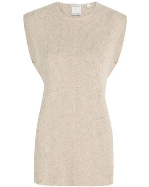Calvin Klein Pullover Mit Gepolsterten Schultern - Weiß