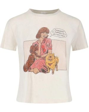 RE/DONE Puppies-Graphic T-Shirt - White