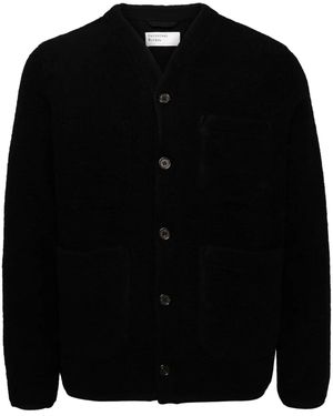 Universal Works Cardigan Aus Fleece - Schwarz