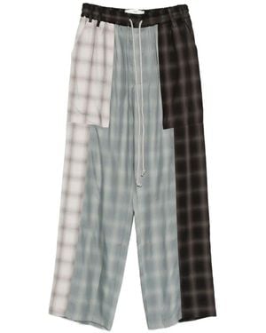 Song For The Mute Check-Pattern Pants - Gray