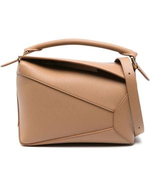 Loewe Small Puzzle Tote Bag - Brown